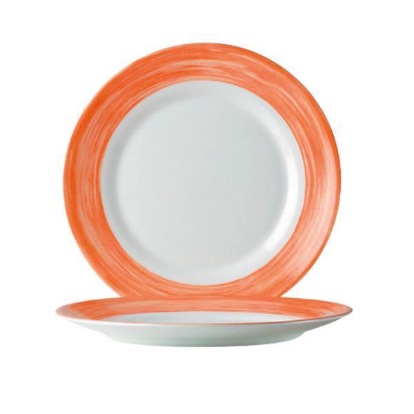 Brush flat plate orange