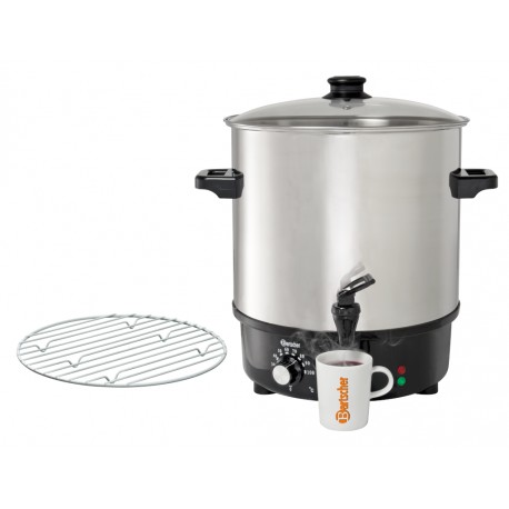 25L Mulled wine pot bl.w. canner,SS
