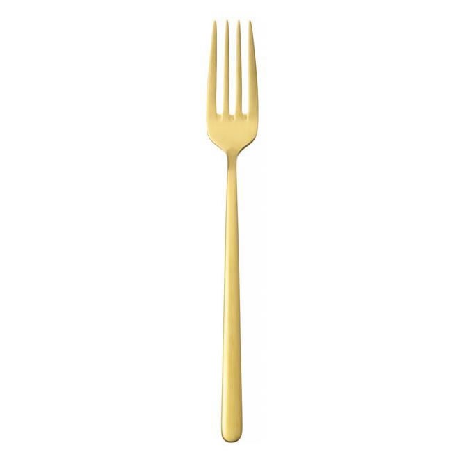 GL177 Dessert fork AMARONE.3.0mm matt gold 12pcs in a gift box