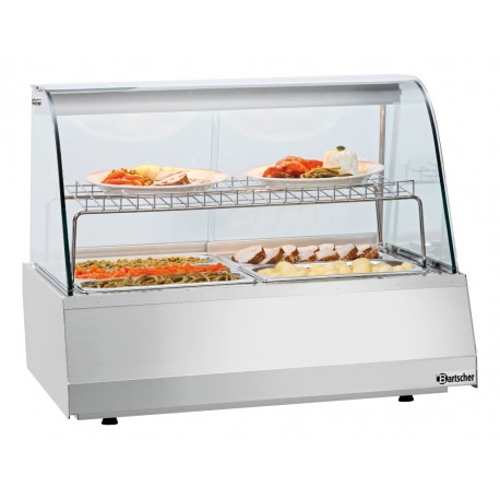 Hot display unit 2/1GN straight glass